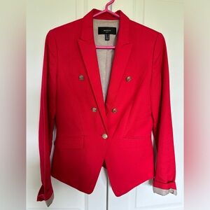 MANGO linen suit blazer